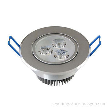 LED Ceiling Downlight with 3W, 85-265V AC, Up to 50,000 Hours Lifespan, 2 Years Warranty